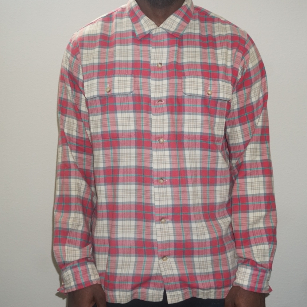 Ralph Lauren Red and White Plaid Shirt